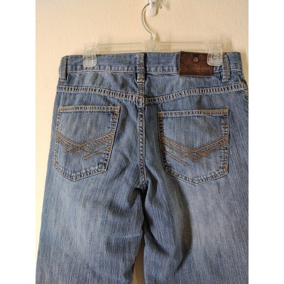 Cody James Men's Blue Jeans 2 way Stretch Worn Washed 5 Pocket Cowboy Core 30x32 - Picture 7 of 16
